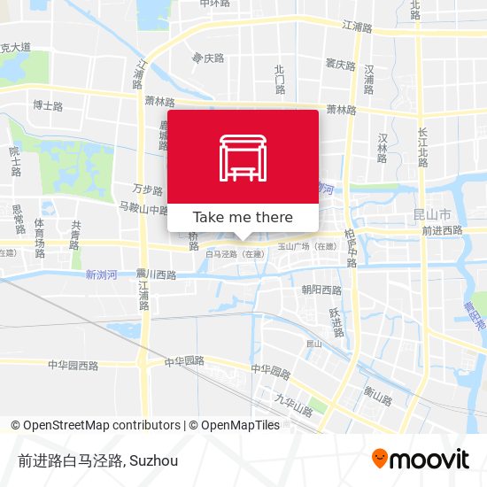 前进路白马泾路 map