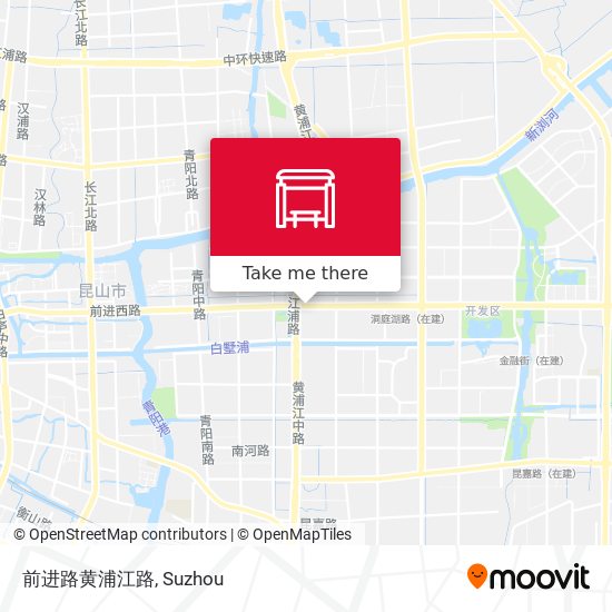 前进路黄浦江路 map