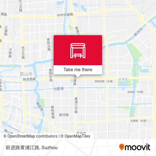 前进路黄浦江路 map