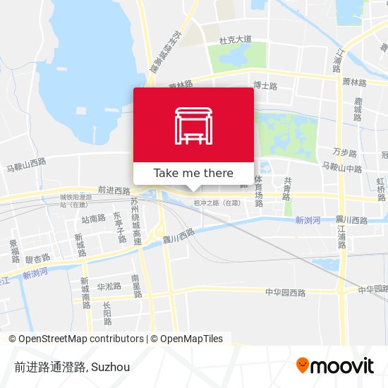 前进路通澄路 map