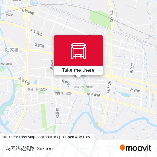 花园路花溪路 map