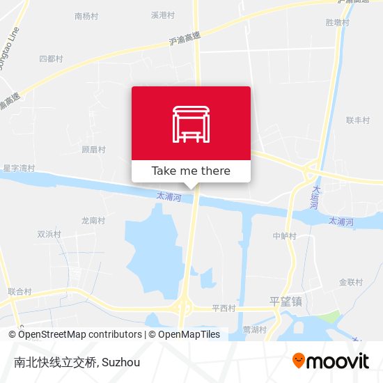 南北快线立交桥 map