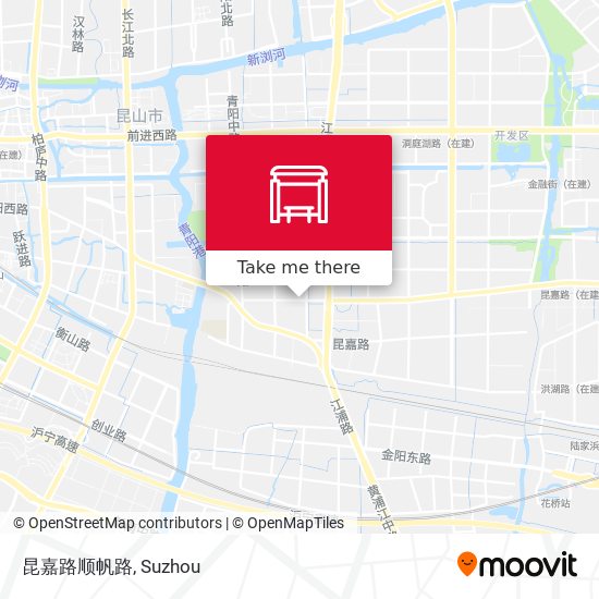 昆嘉路顺帆路 map
