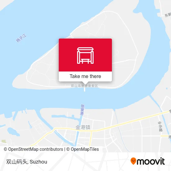 双山码头 map