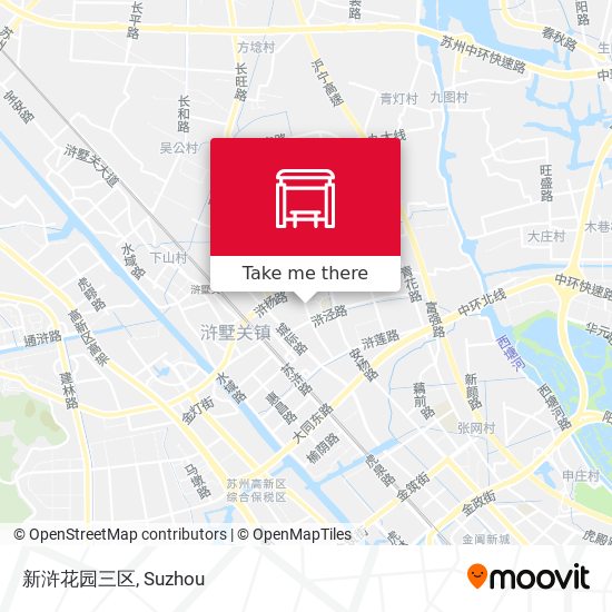 新浒花园三区 map