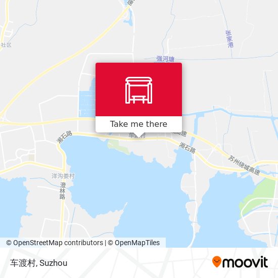 车渡村 map