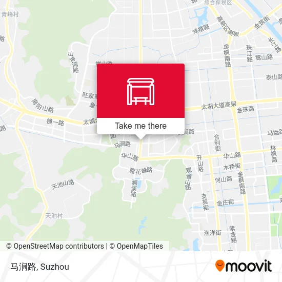 马涧路 map