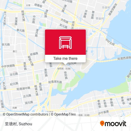 里塘村 map
