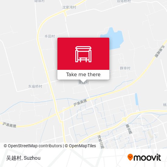 吴越村 map