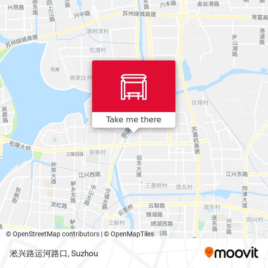 淞兴路运河路口 map