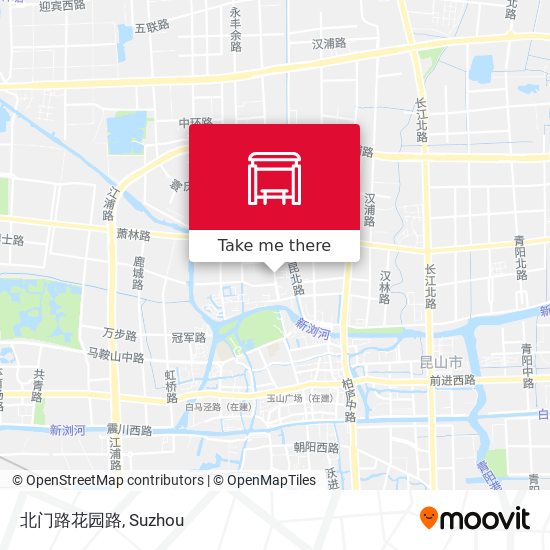 北门路花园路 map
