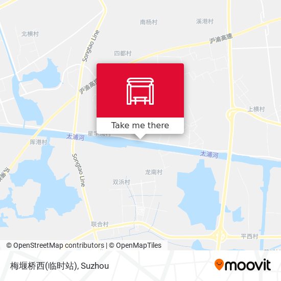 梅堰桥西(临时站) map
