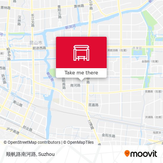 顺帆路南河路 map