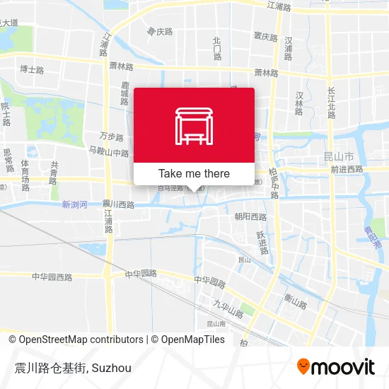 震川路仓基街 map