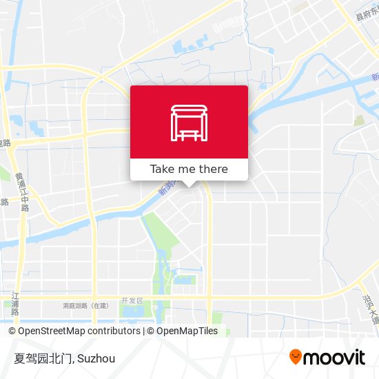 夏驾园北门 map