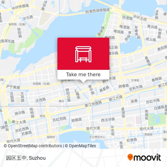 园区五中 map