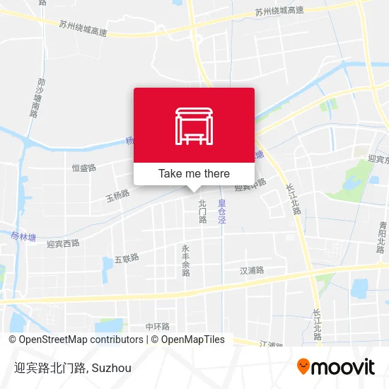 迎宾路北门路 map