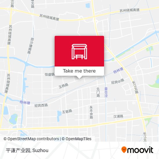 平谦产业园 map