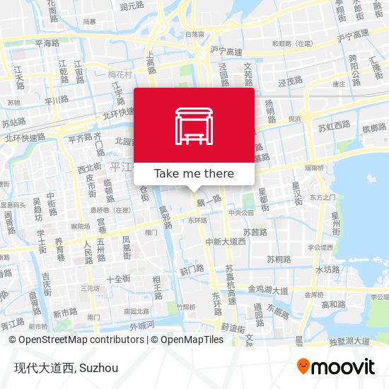 现代大道西 map