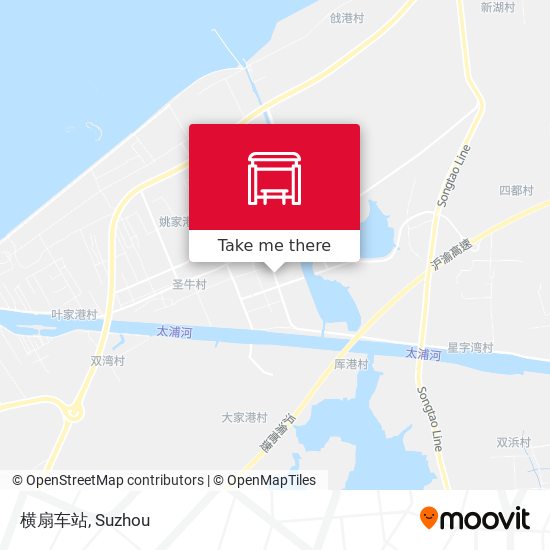 横扇车站 map