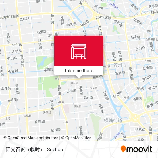 阳光百货（临时） map