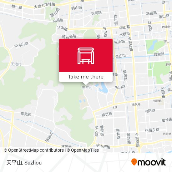 天平山 map
