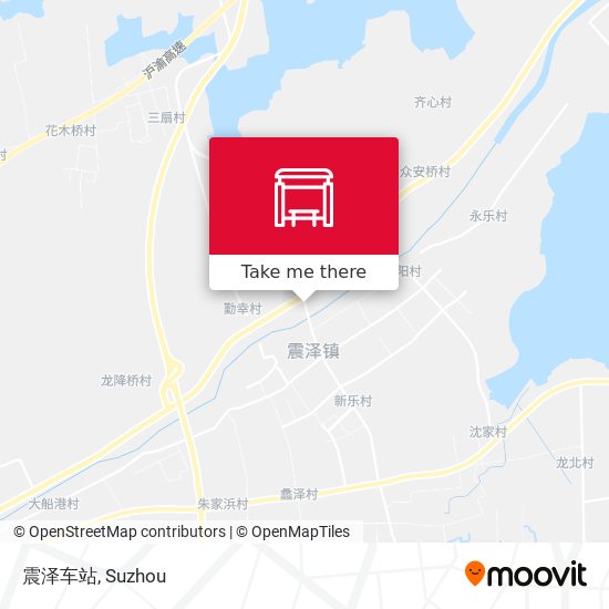 震泽车站 map
