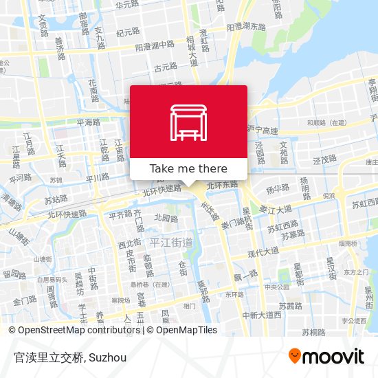 官渎里立交桥 map