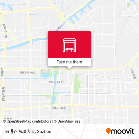 前进路东城大道 map