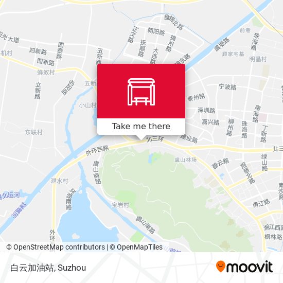 白云加油站 map