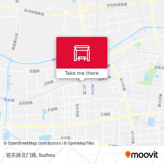 迎宾路北门路 map