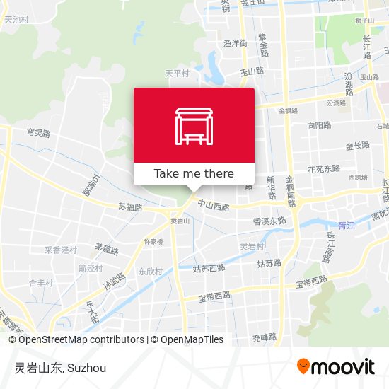 灵岩山东 map
