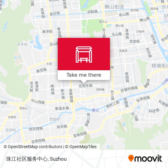 珠江社区服务中心 map