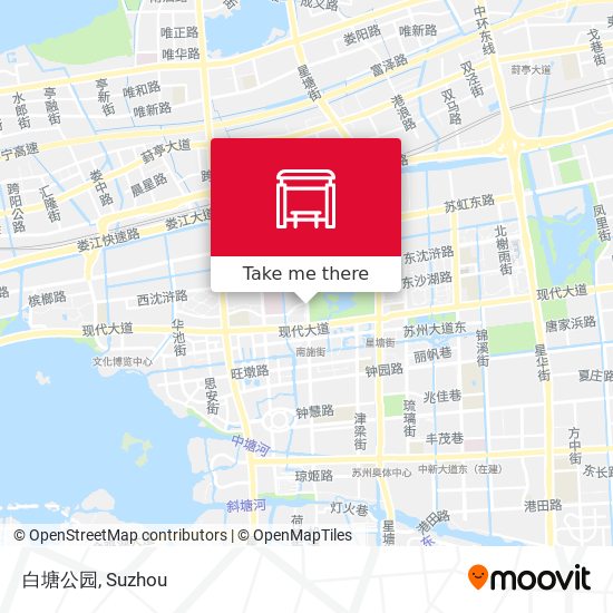 白塘公园 map