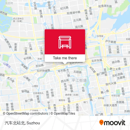 汽车北站北 map