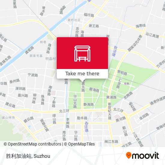 胜利加油站 map