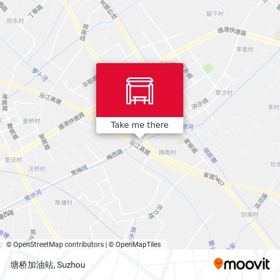 塘桥加油站 map