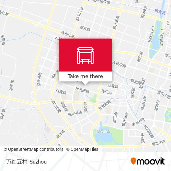 万红五村 map