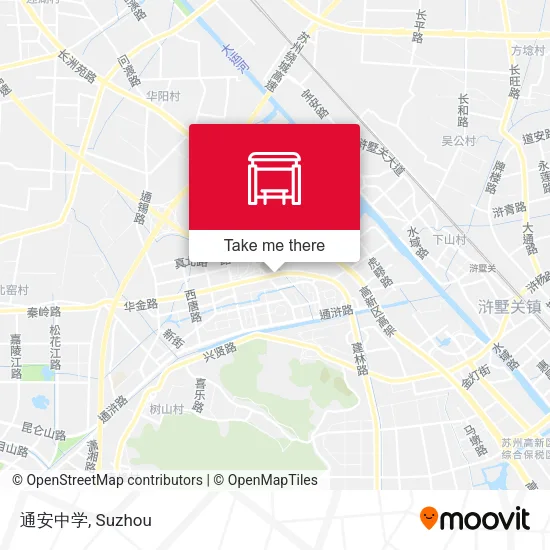 通安中学 map