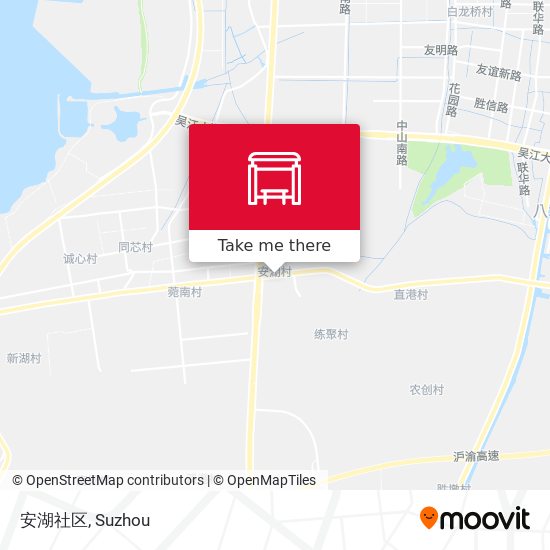 安湖社区 map