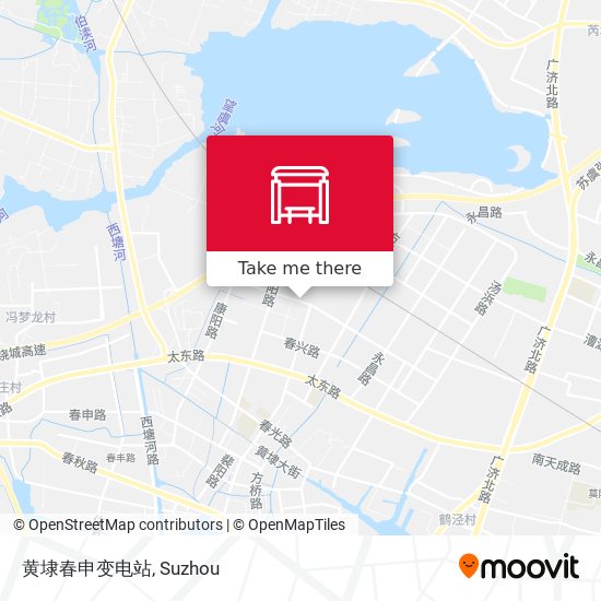 黄埭春申变电站 map