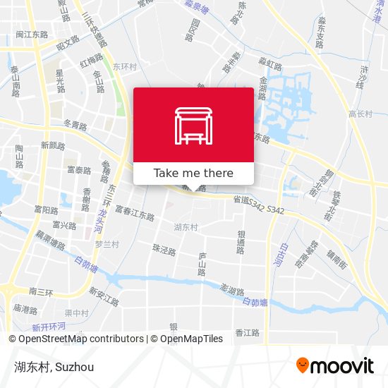 湖东村 map