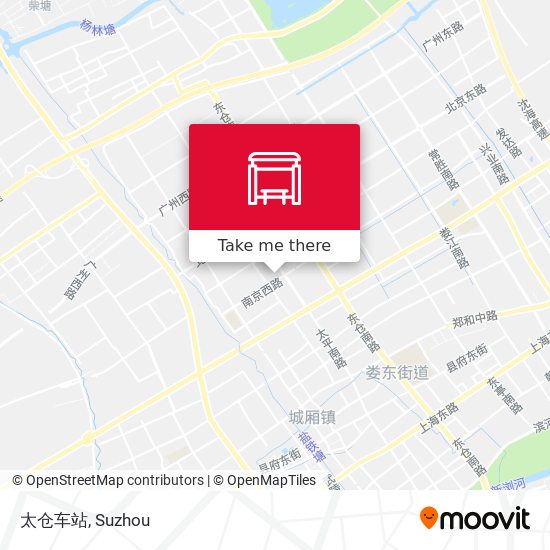 太仓车站 map