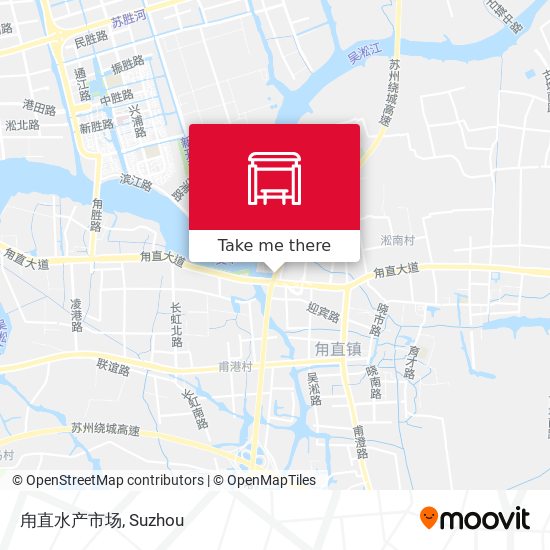 甪直水产市场 map
