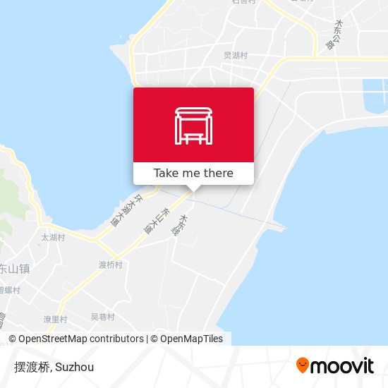 摆渡桥 map