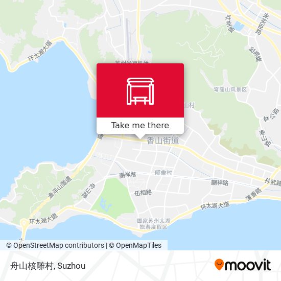 舟山核雕村 map