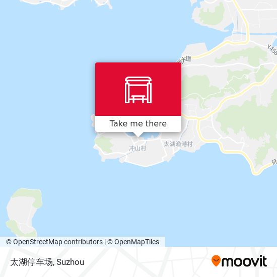 太湖停车场 map