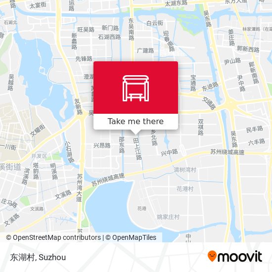 东湖村 map