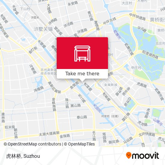 虎林桥 map