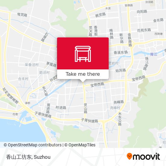 香山工坊东 map